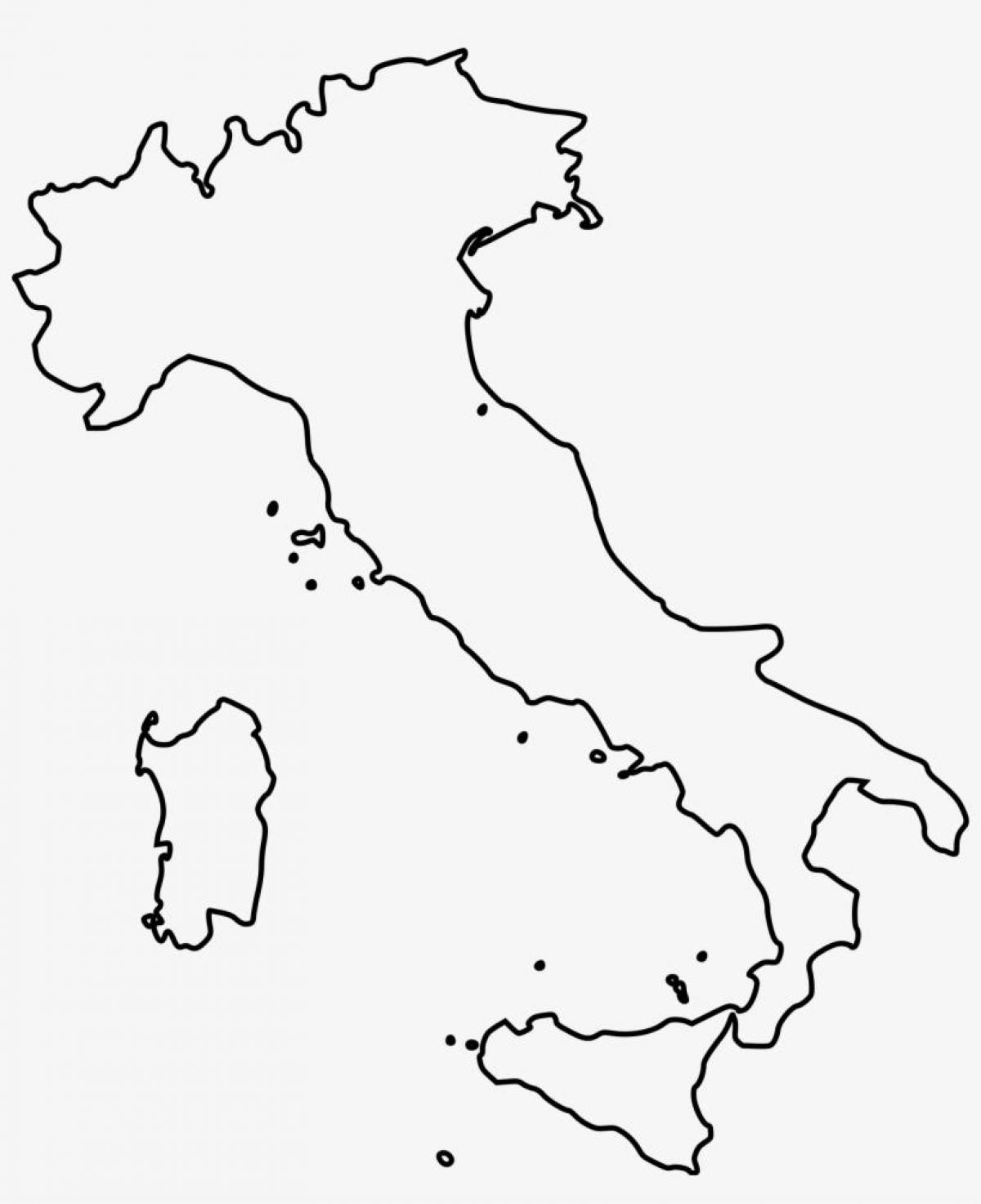خريطة ملامح إيطاليا