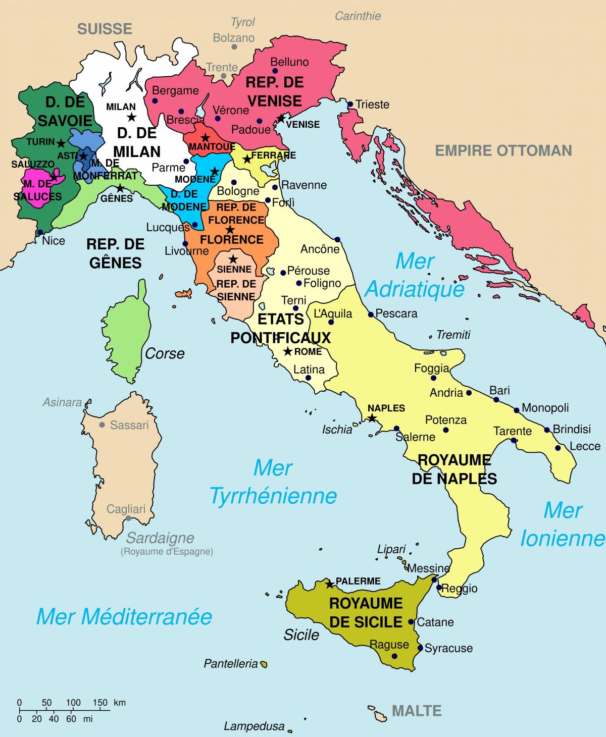 خريطة البلد إيطاليا