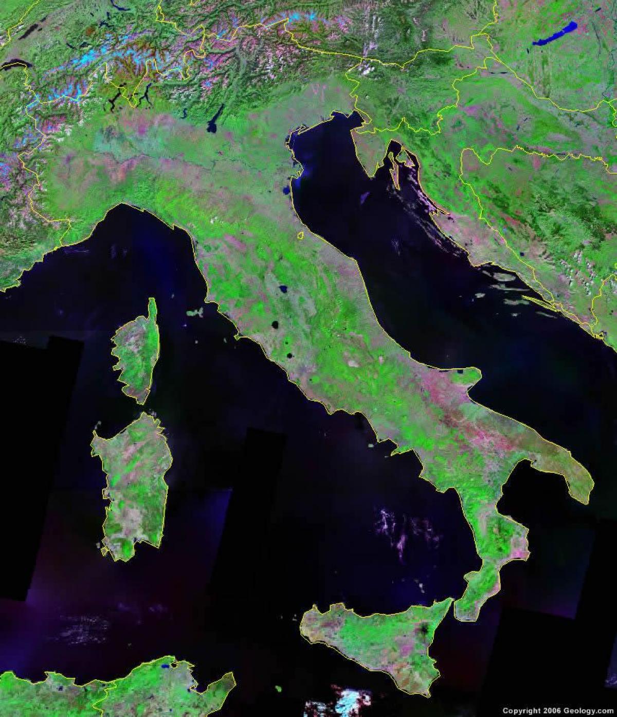 إيطاليا عرض الخريطة السماء