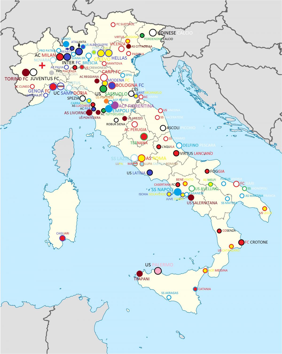 ملعبات خريطة إيطاليا