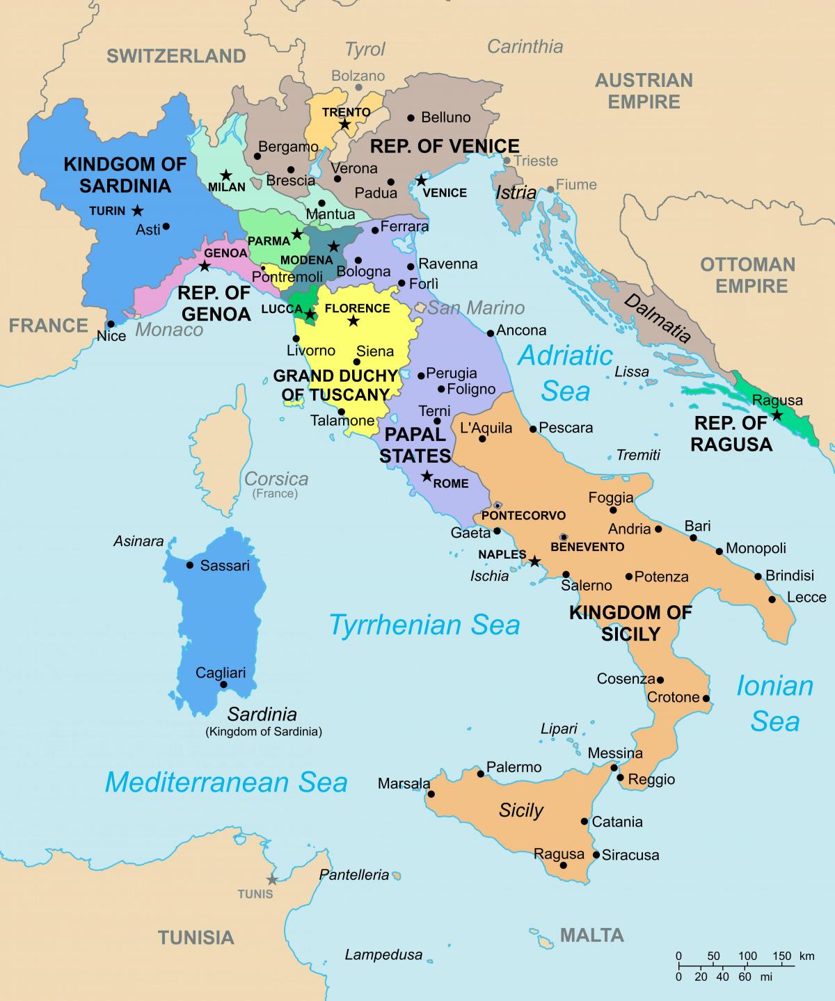 خريطة دولة إيطاليا