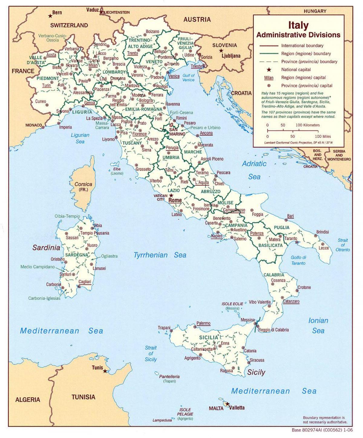خريطة مدينة إيطاليا